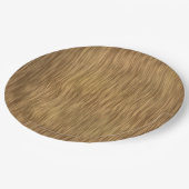Ruw Faux-houtachtergrond in natuurlijke kleur Papieren Bordje (Gekanteld)