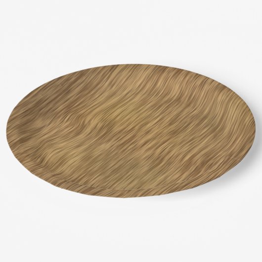 Ruw Faux-houtachtergrond in natuurlijke kleur Papieren Bordje (Gekanteld)