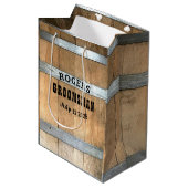 Ruw Gepersonaliseerd Jonggezellenfeest Medium Cadeauzakje (Voorkant Gekanteld)