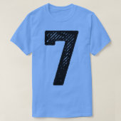 Ruw getal 6 t-shirt (Design voorkant)