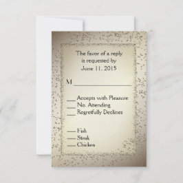 Ruw Glitter RSVP met entree keuzes X Kaartje