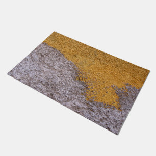 Ruw Grijs en Geel Concrete Doormat Deurmat