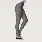Ruw grijs lederen print leggings (Rechts)
