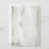 Ruw hertengewei en gebladerte luifel bruiloft save the date (Achterkant)