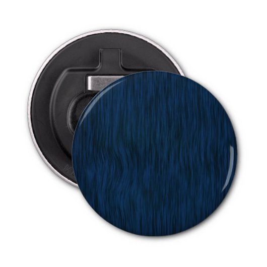 Ruw Hout Graan Achtergrond Diep Blauw Button Flesopener (Voorkant)