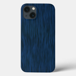 Ruw Hout Graan Achtergrond Diep Blauw iPhone 13 Hoesje
