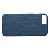 Ruw Hout Graan Achtergrond Diep Blauw Case-Mate iPhone Case (Achterkant (Horizontaal))