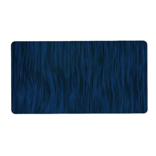 Ruw Hout Graan Achtergrond Diep Blauw Etiket (Voorkant)