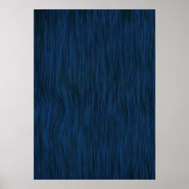 Ruw Hout Graan Achtergrond Diep Blauw Poster