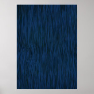 Ruw Hout Graan Achtergrond Diep Blauw Poster