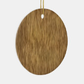 Ruw Hout Grain Achtergrond in natuurlijke kleur Keramisch Ornament (Rechts)