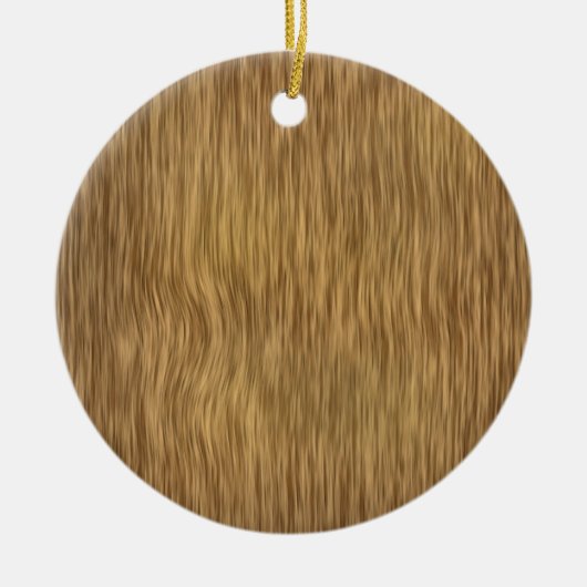 Ruw Hout Grain Achtergrond in natuurlijke kleur Keramisch Ornament (Voorkant)