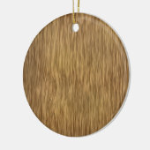 Ruw Hout Grain Achtergrond in natuurlijke kleur Keramisch Ornament (Links)