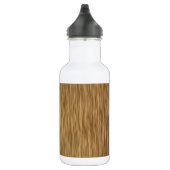 Ruw Hout Grain Achtergrond in natuurlijke kleur Waterfles (Rechts)