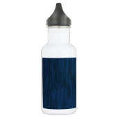 Ruw Hout Grain Background in Deep Blue Waterfles (Links)