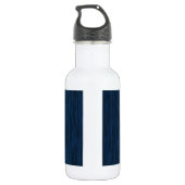 Ruw Hout Grain Background in Deep Blue Waterfles (Achterkant)