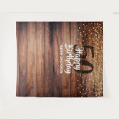 Ruw hout Happy Birthday Jaar Foto Achtergrond Wandkleed (Voorkant (horizontaal))