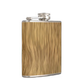 Ruw hout in natuurlijke afwerking heupfles (Rechts)