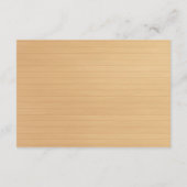 Ruw hout paarse bloem in Metselaarsglas veiligheid Informatiekaartje (Achterkant)