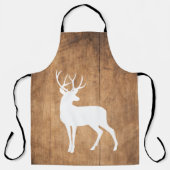 Ruw Hout & Witte Herten Schort (Voorkant)