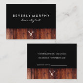 Ruw Houten Schaar Logo Afspraak Afsprakenkaartje (Voorkant / Achterkant)