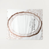 Ruw Houten Schijf Koperfolie Fotohokje Achtergrond Wandkleed (Voorkant (horizontaal))