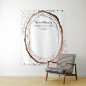 Ruw Houten Schijf Koperfolie Fotohokje Achtergrond Wandkleed (In situ)