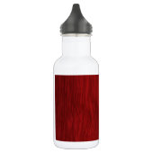 Ruw Houtkorrel Achtergrond - Rood Waterfles (Links)