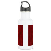 Ruw Houtkorrel Achtergrond - Rood Waterfles (Achterkant)