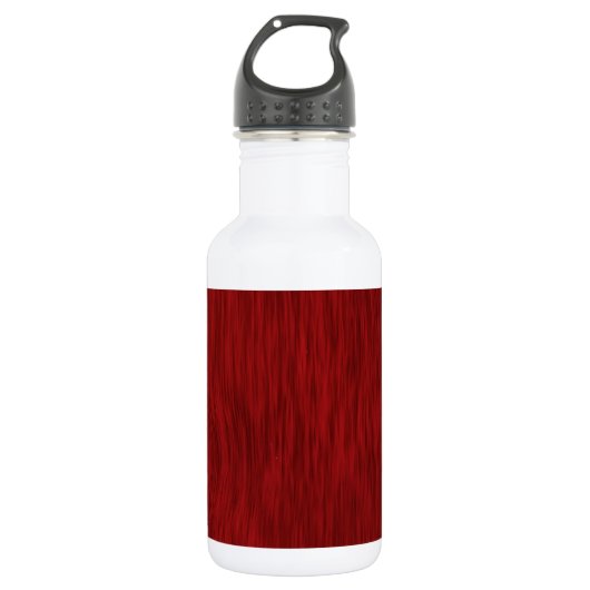 Ruw Houtkorrel Achtergrond - Rood Waterfles (Voorkant)