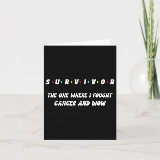 Ruw I Survivor Borstlongontsteking Kaart (Voorkant)