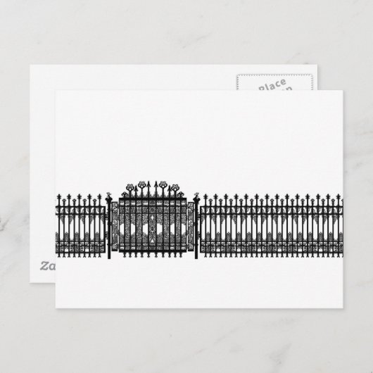 Ruw ijzer briefkaart (Voorkant / Achterkant)