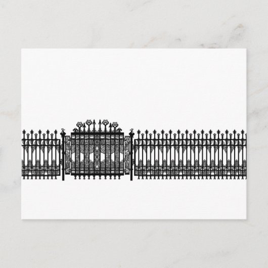 Ruw ijzer briefkaart (Voorkant)