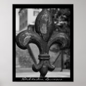 Ruw ijzer Fleur de lis Natchitoches Poster (Voorkant)