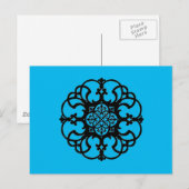 Ruw ijzerblauw briefkaart (Voorkant / Achterkant)