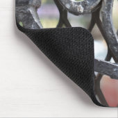 Ruw ijzergewas Bovenaan West Side New York NYC Muismat (Hoek)