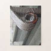 Ruw Iron Railing Raindrops New York City NYC Legpuzzel (Verticaal)