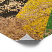 Ruw Jamaicaanse vlag Poster (Hoek)