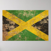 Ruw Jamaicaanse vlag Poster (Voorkant)