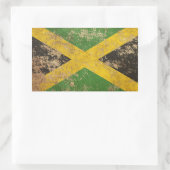 Ruw  Jamaicaanse vlag Rechthoekige Sticker (Tas)