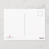 Ruw Jute Rood Groen Karo Kerst Dankjewel Briefkaart (Achterkant)