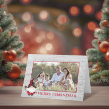 Ruw kabouter van hout Custom Kerst Foto