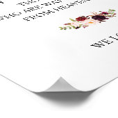 Ruw kalligrafie huwelijksherdenkingstafelbord poster (Hoek)