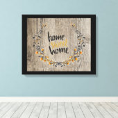 Ruw krans Thuis Canvasprint Canvas Afdruk (Insitu (Houten vloer))