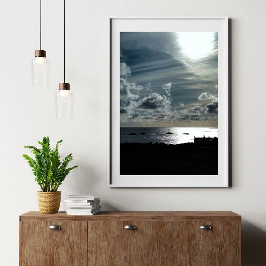 Ruw Land's End-kliffen, Cornwall Landschap Foto Afdruk
