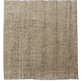 Ruw linnen: natuurlijke getextureerde stof. douchegordijn (Voorkant)