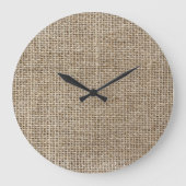 Ruw linnen: natuurlijke getextureerde stof. grote klok (Voorkant)