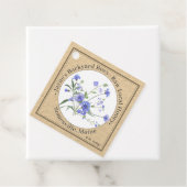 Ruw lokale honingnehals Label Kraft Wildflower (In situ)