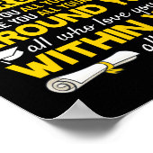 Ruw mam van 2022 senior Afstuderen senior 22 Poster (Hoek)