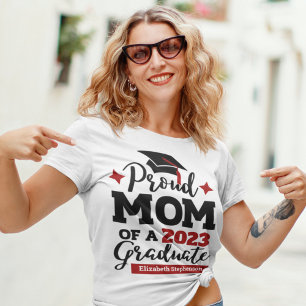 Ruw mam van een 2023 afstuderen familie matching t-shirt